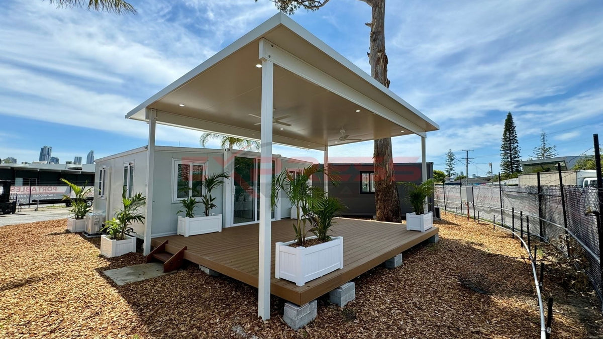 Timber Decking For Portable Home