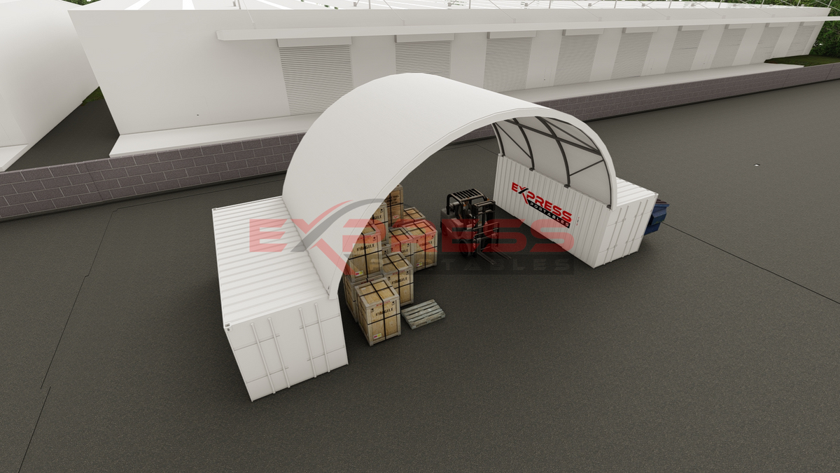 33ft x 20ft Container Dome & Shelter