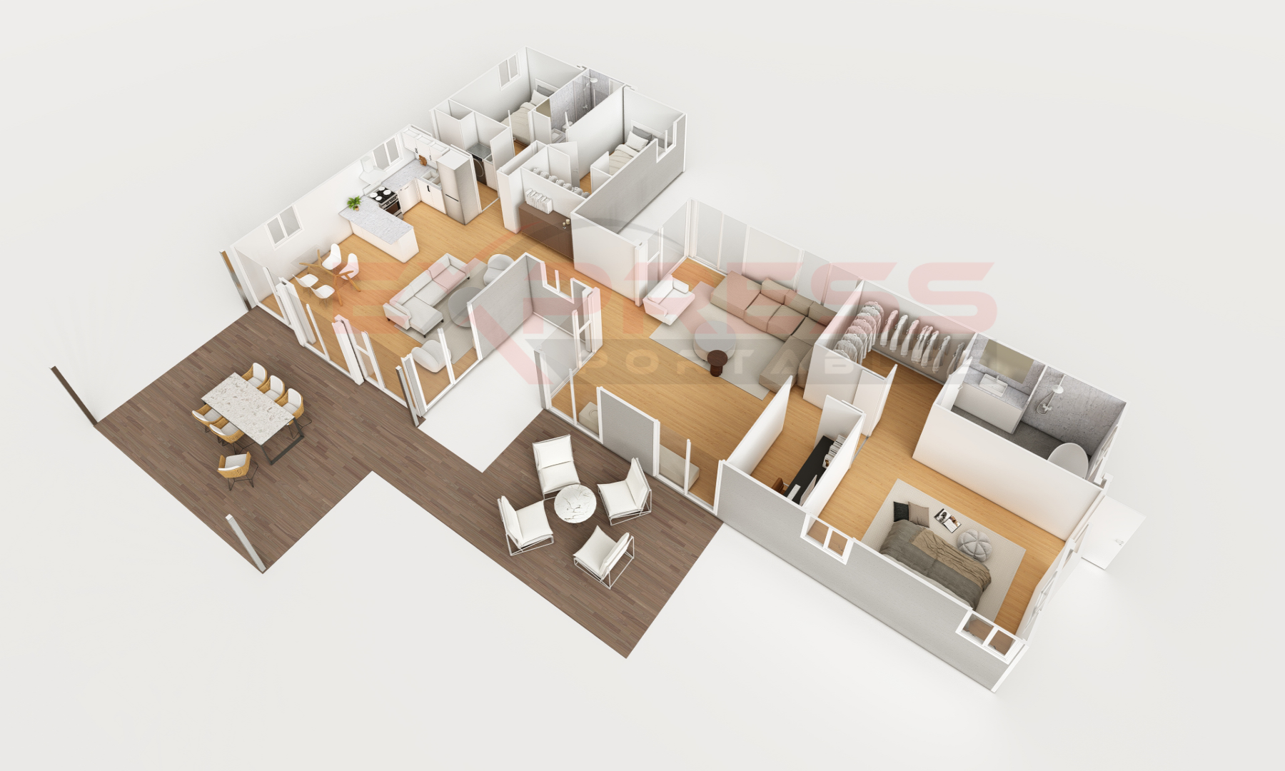 40+40ft Multi-Expandable Home