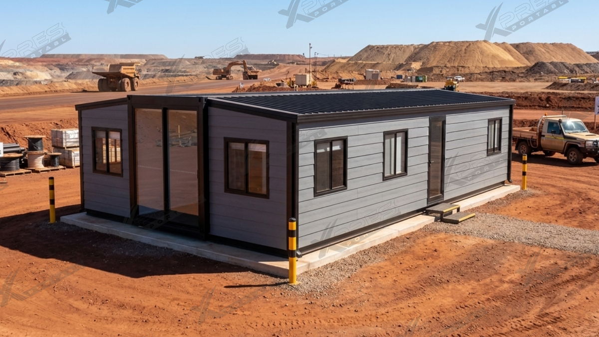 40ft Expander Office 5 Bed 1 Bath Kitchen - Pitched Roof