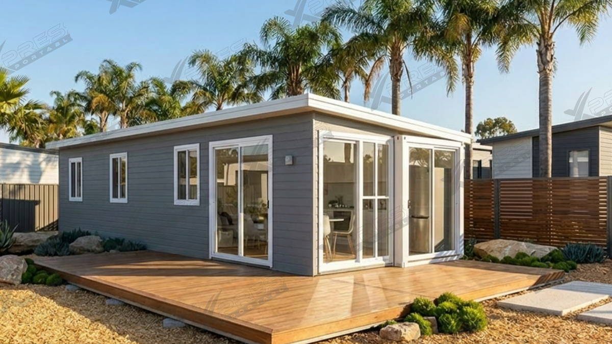 40ft Half Expander Home - Pitched Roof