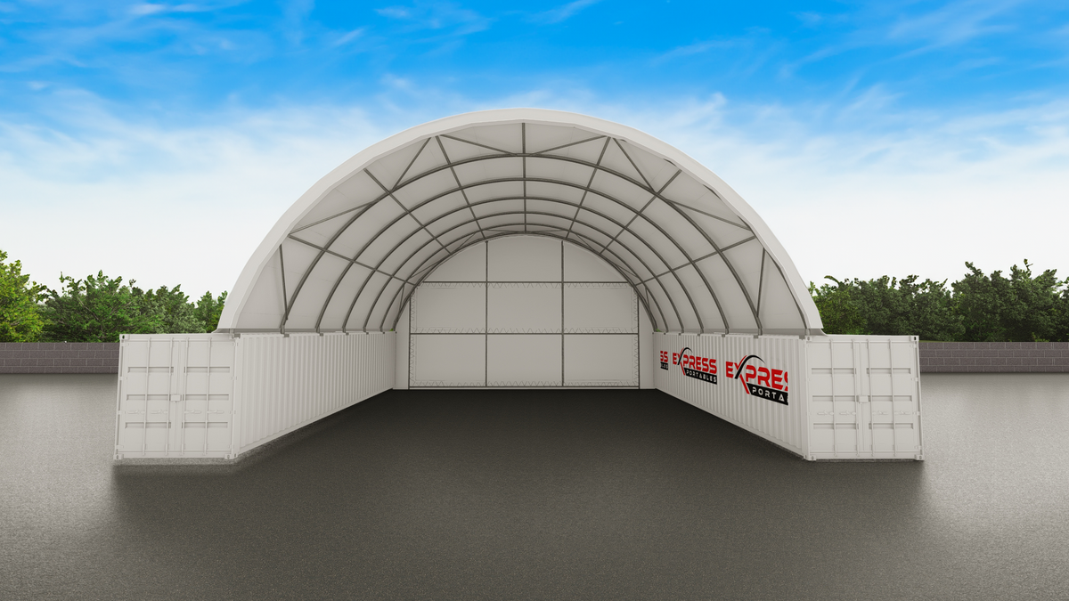 40ft x 40ft Container Dome - Back Wall (12m)
