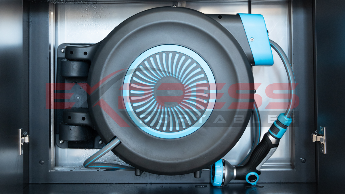 Large round component with blue accents on a metallic background, featuring the brand 'Bass'.