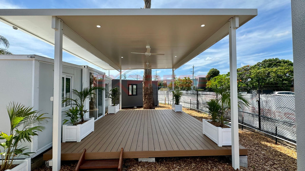 Timber Decking For Portable Home