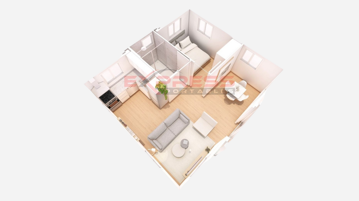 20ft Expandable Container Home - 1 Bed