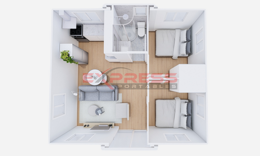 20ft Expandable Container Home - 2 Bed