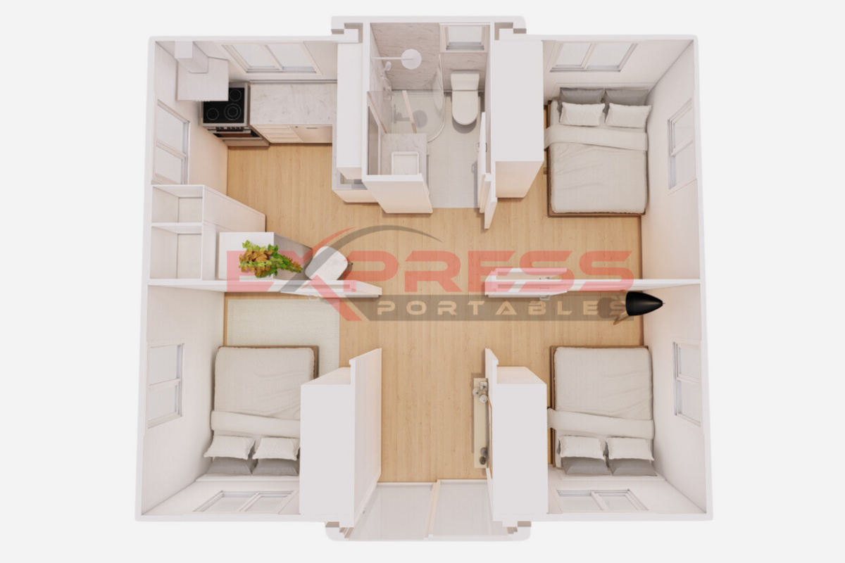 20ft Expandable Container Home - 3 Bed