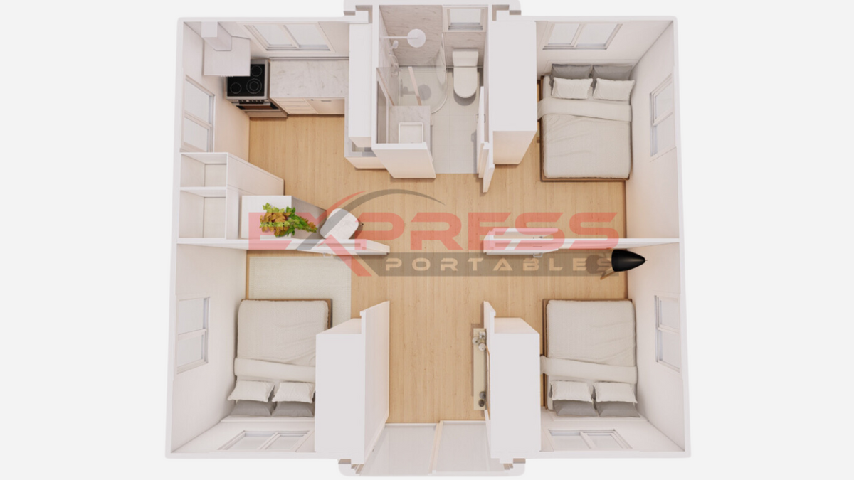 20ft Expandable Container Home - 3 Bed