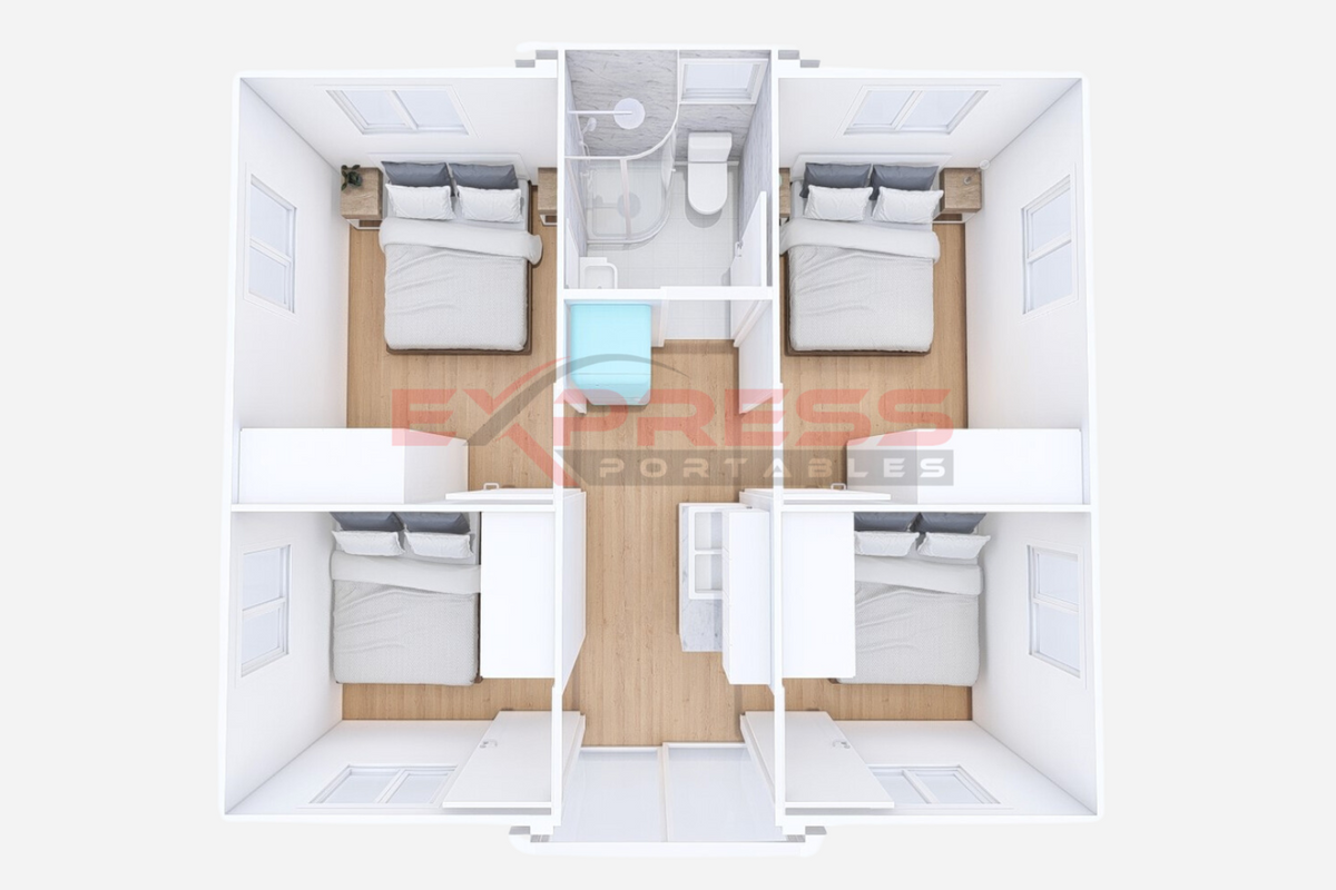 20ft Expandable Container Home - 4 Bed