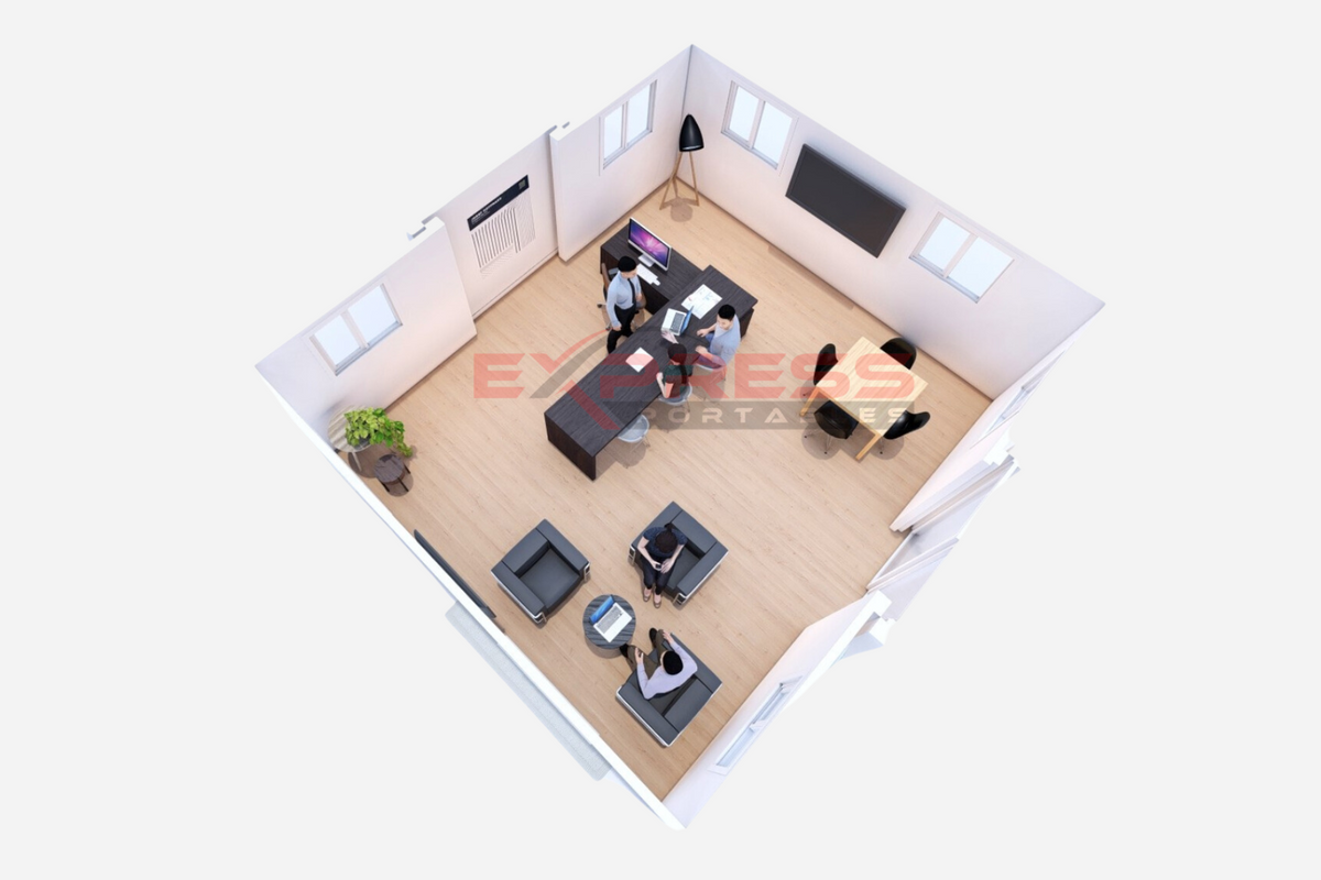 20ft Expandable Container Home - Open Plan