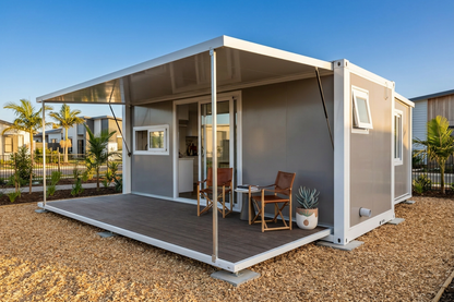 20ft Expander Home 1 Bath, Kitchenette Cabinetry & Decking