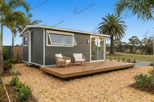 20ft Expander Home 1 Bed 1 Bath Glass Front - Flat Roof