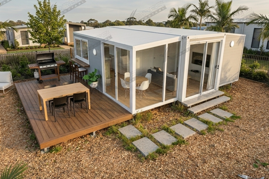 20ft Expander Home 1 Bed 1 Bath Glass Front - Flat Roof