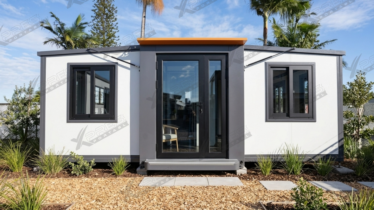 24m² Expander Building Open Plan - Flat Roof
