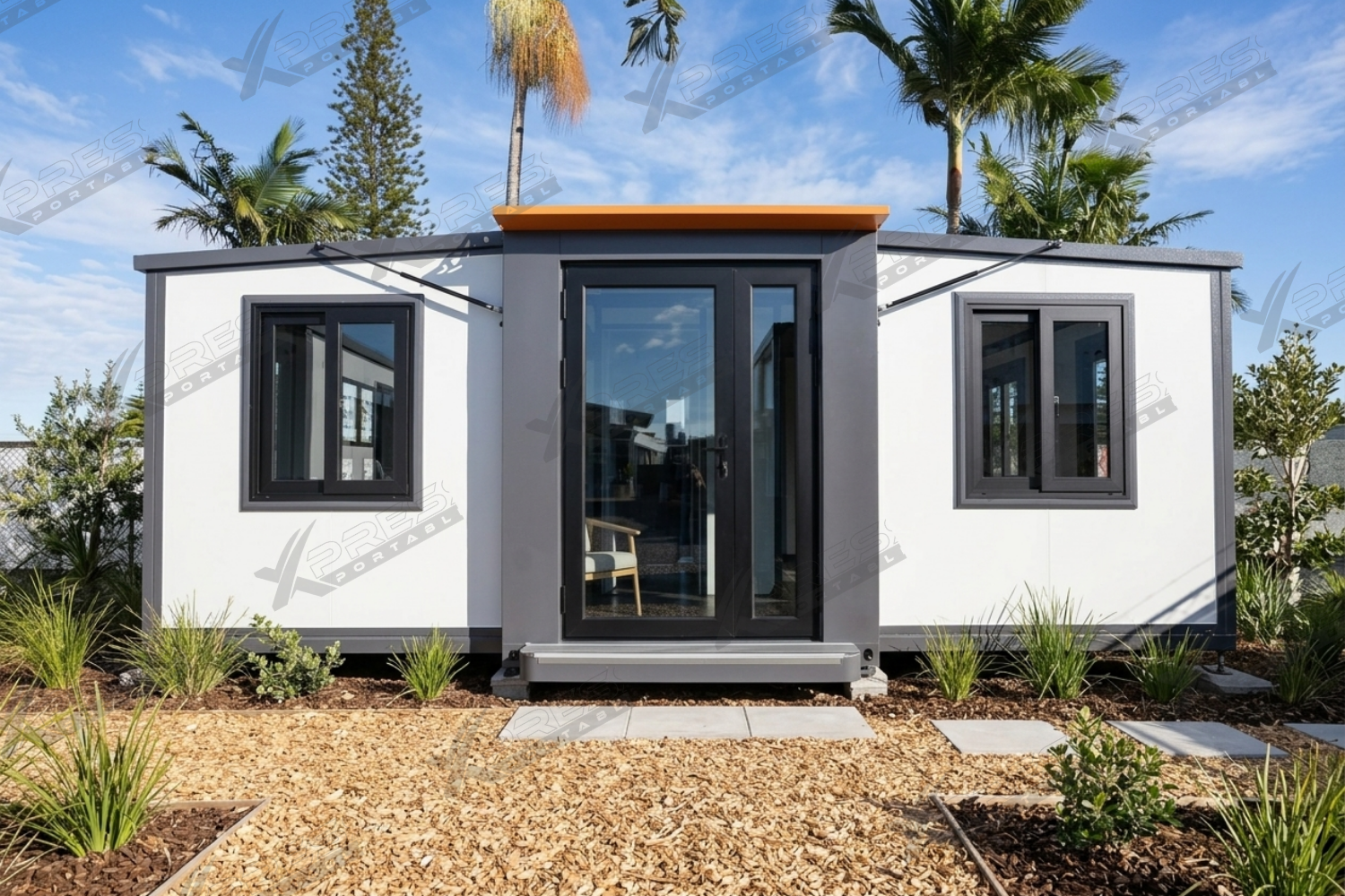 24m² Expander Building 1 Bath Open Plan - Flat Roof