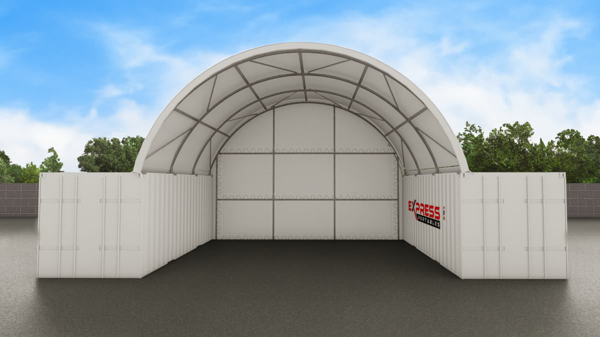 33ft Container Dome - Back Wall (10m)