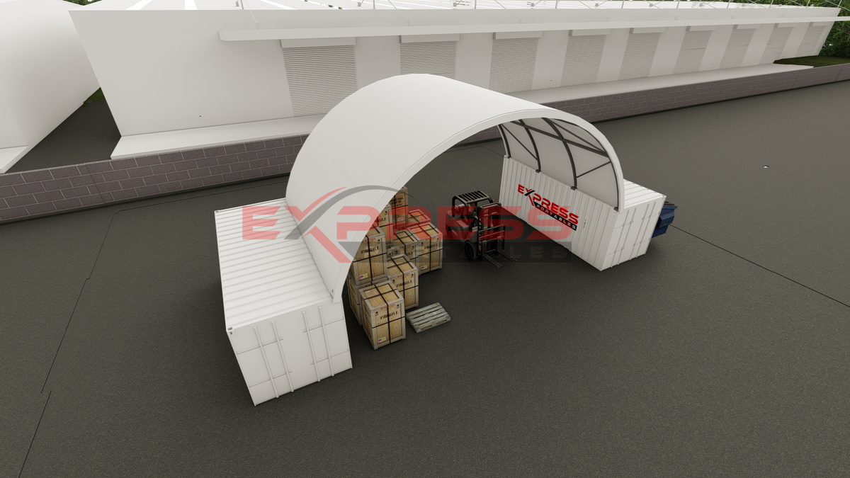 33ft x 40ft Container Dome & Shelter