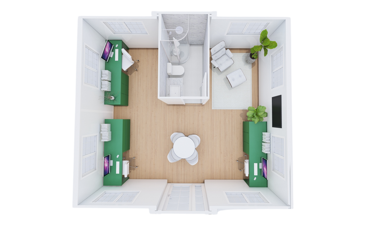 35m² Portable Expandable Container Home - with Bathroom