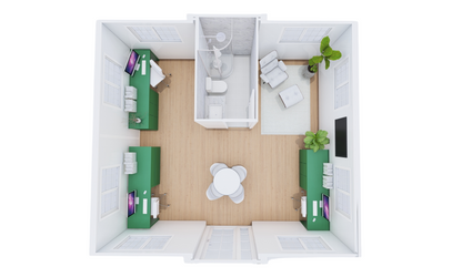 35m² Portable Expandable Container Home - with Bathroom