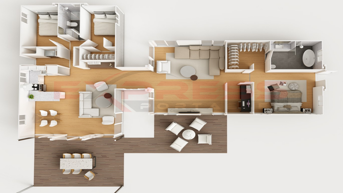 40+40ft Multi-Expandable Home