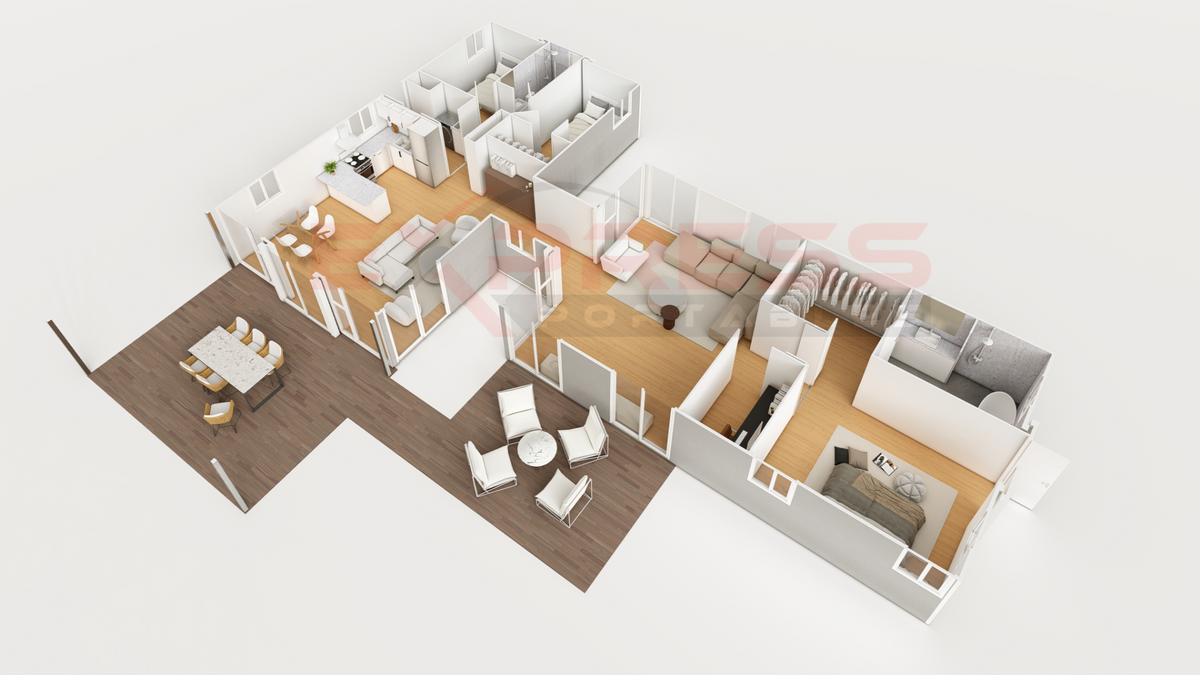 40+40ft Multi-Expandable Home
