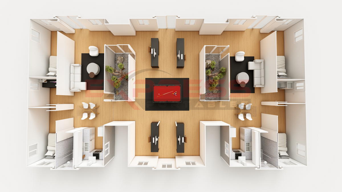 40+40+40ft Multi-Expandable Home