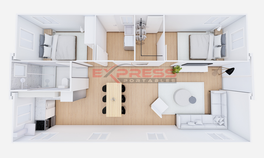 40ft Expandable Container Home - 2 Bed