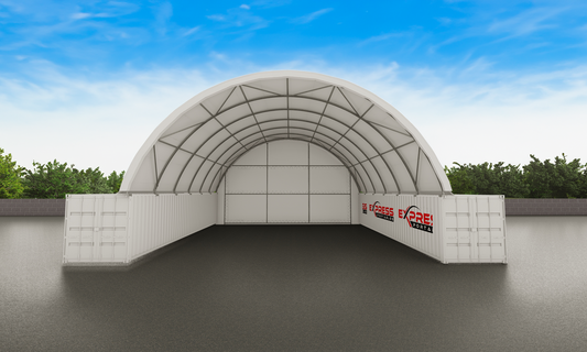 40ft x 40ft Container Dome - Back Wall (12m)