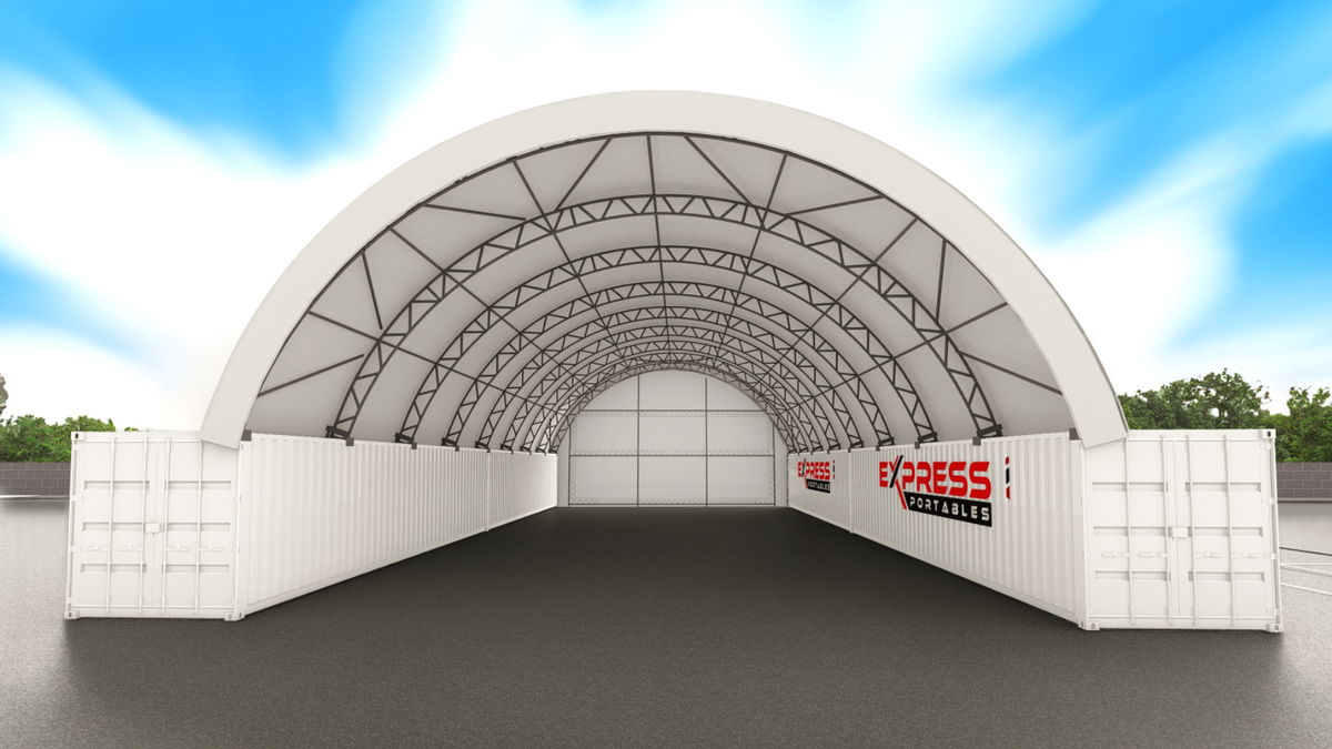 40ft x 80ft Container Dome - Back Wall (12m)