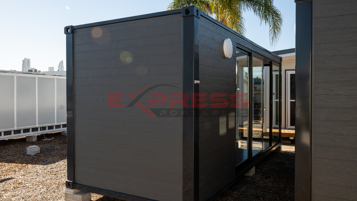 6m Portable Cabin - Open Plan (Glass Panels)
