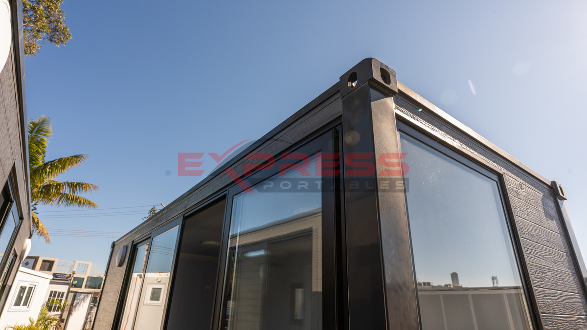 6m Portable Cabin - Open Plan (Glass Panels)