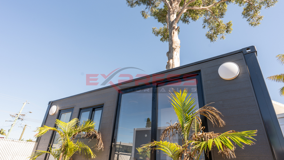 6m Portable Cabin - Kitchenette with Laundry area & Bathroom