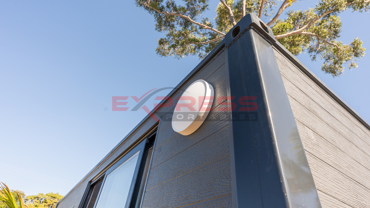 6m Portable Cabin - Kitchenette with Laundry area & Bathroom