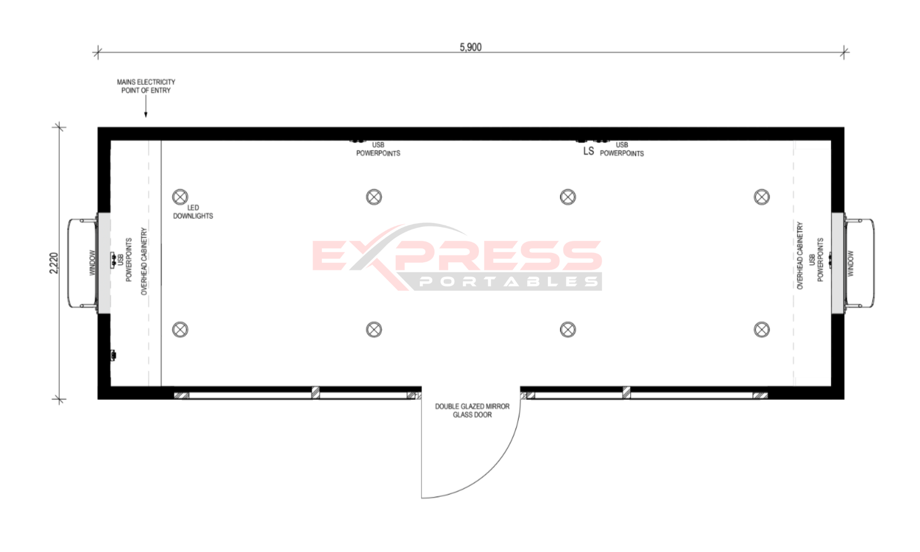 6m Spacee with Cabinetry | Express Portables