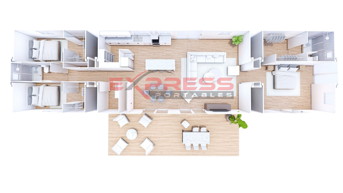 80ft Expandable Container Home