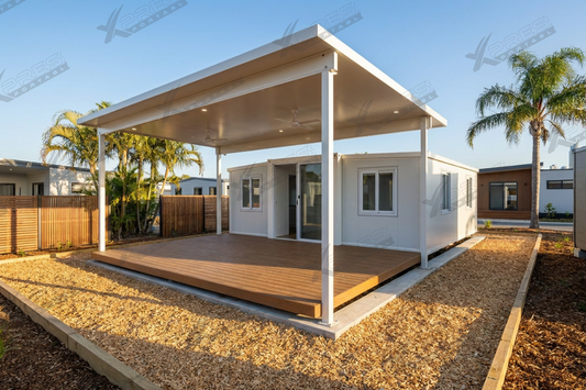 20ft Expander Home 2 Bed 1 Bath Plan A - Flat Roof