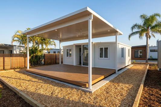 20ft Expander Home 3 Bed 1 Bath Plan A - Flat Roof