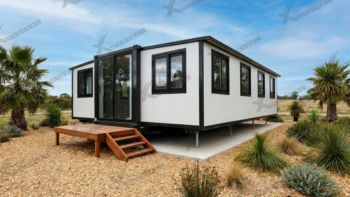 40ft Expander Home 2 Bed 1 Bath 2 WIR - Flat Roof