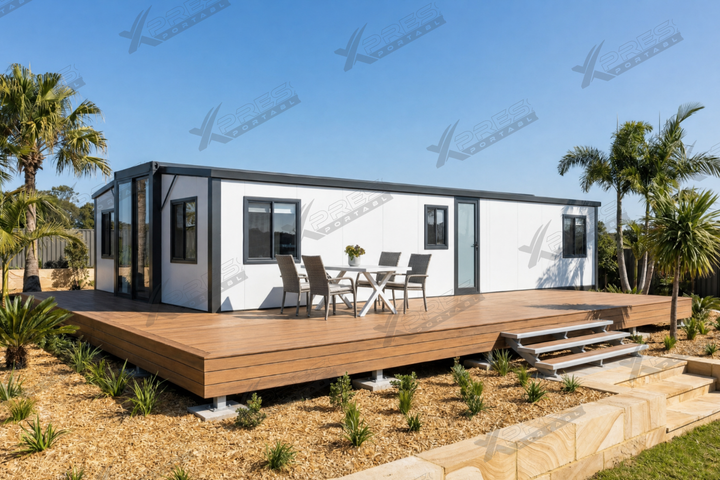 40ft Expander Home 2 Bed 1 Bath Laundry - Flat Roof