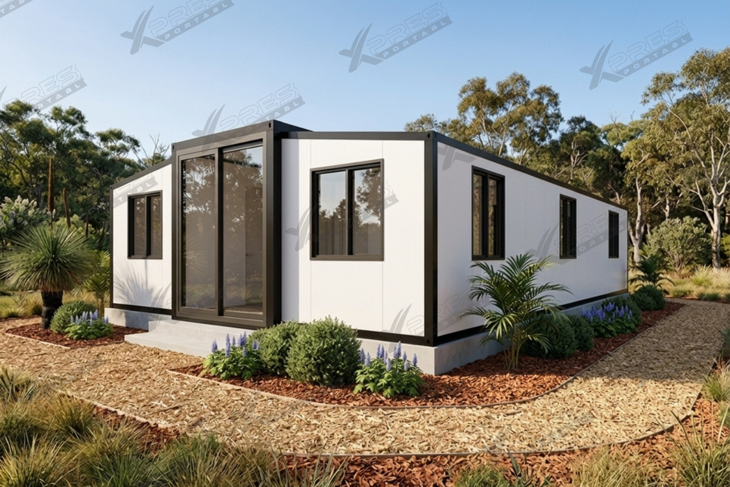 40ft Expander Home 2 Bed 1 Bath Office - Flat Roof
