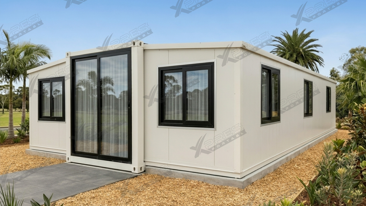 40ft Expander Home 4 Bed 1 Bath - Flat Roof