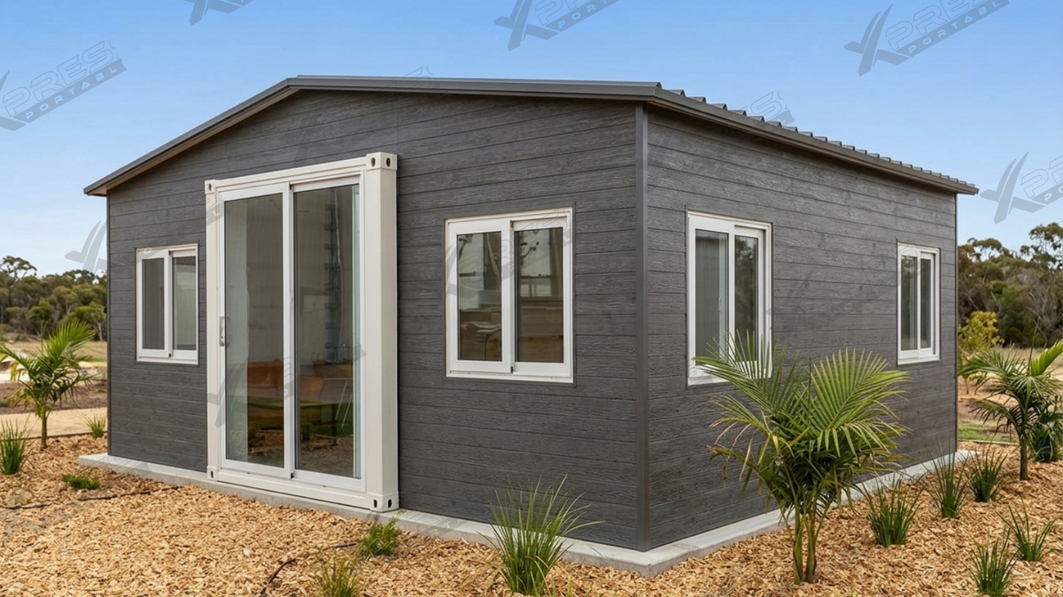 20ft Expander Home 1 Bed 1 Bath Plan B - Pitched Roof