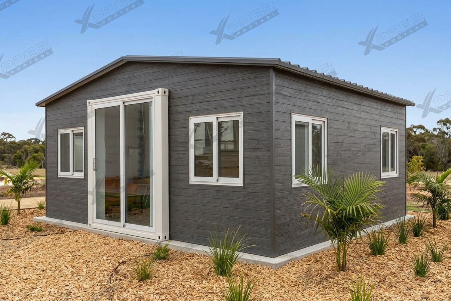 20ft Expander Home 3 Bed 1 Bath Plan B - Pitched Roof