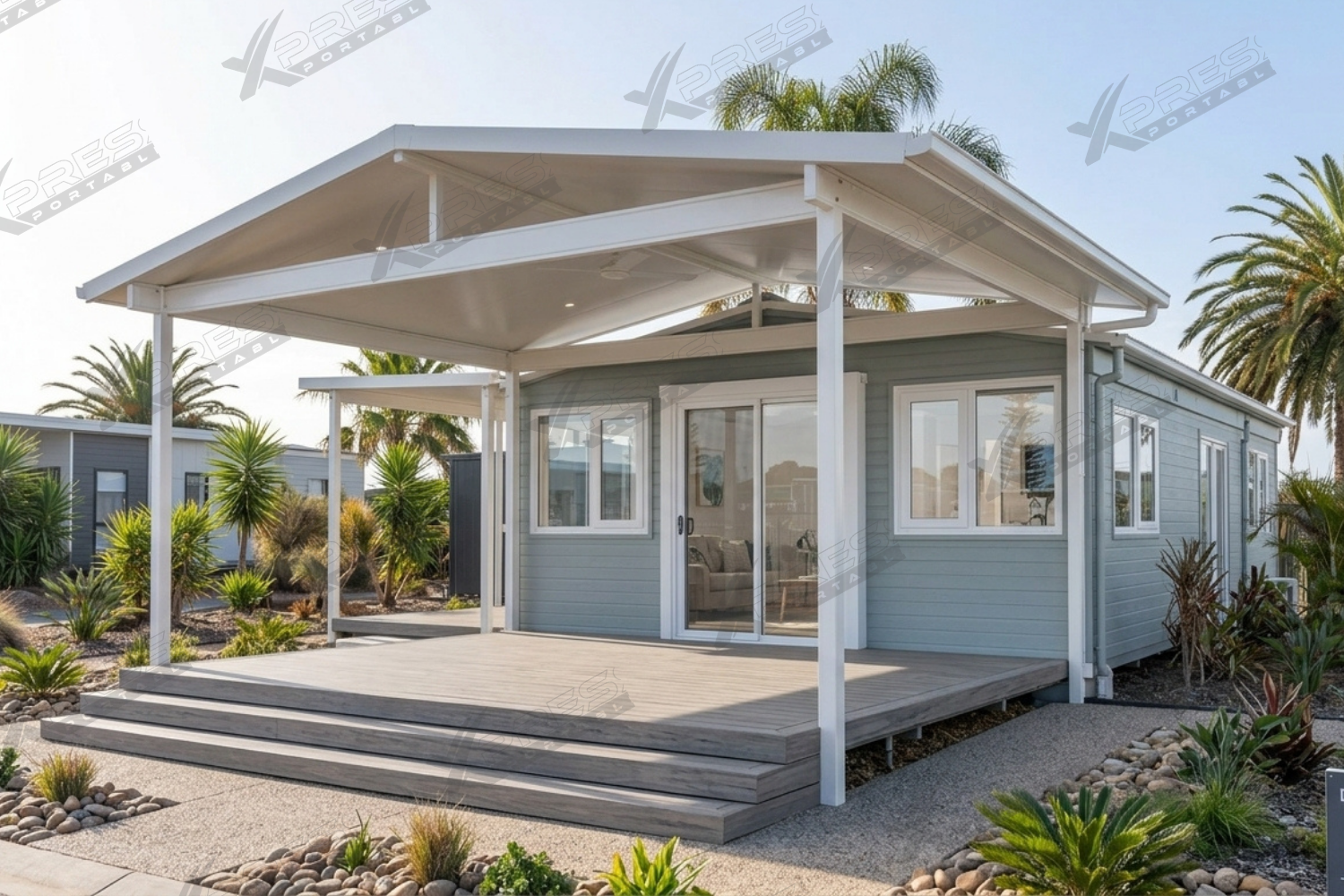 40ft Expander Home 2 Bed 1 Bath Laundry WIR - Pitched Roof