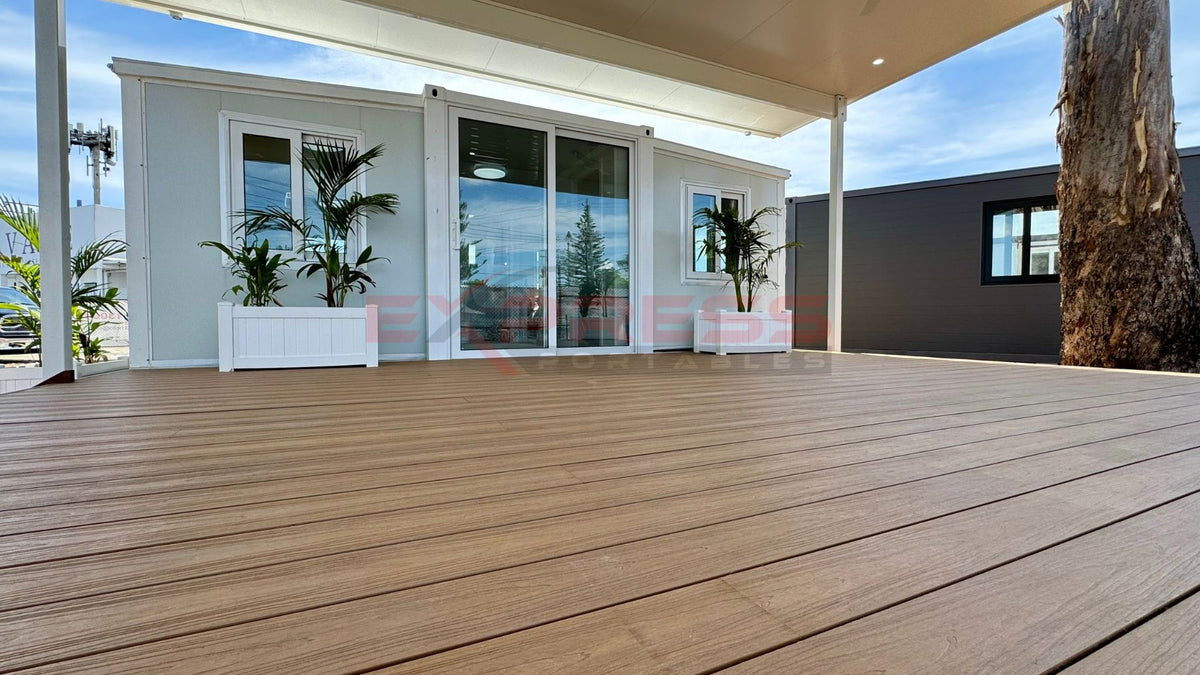 Timber Decking For Portable Home