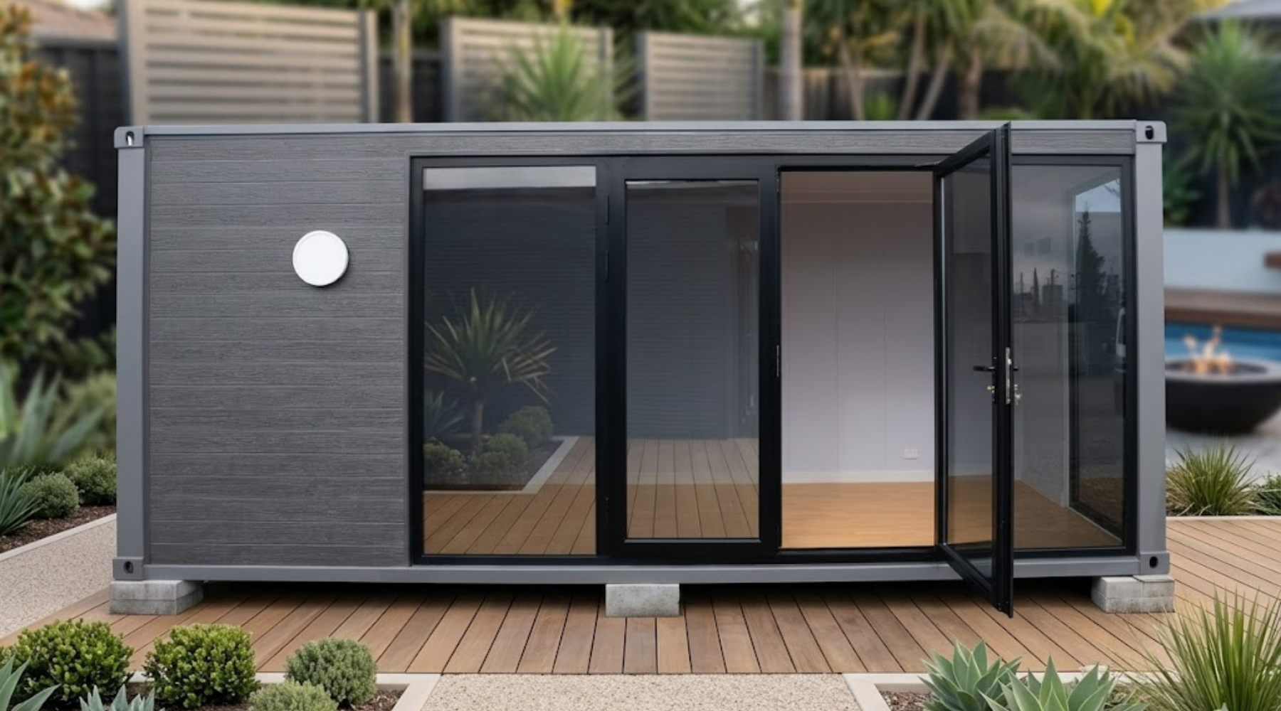 6m Cabin - Glass Panels