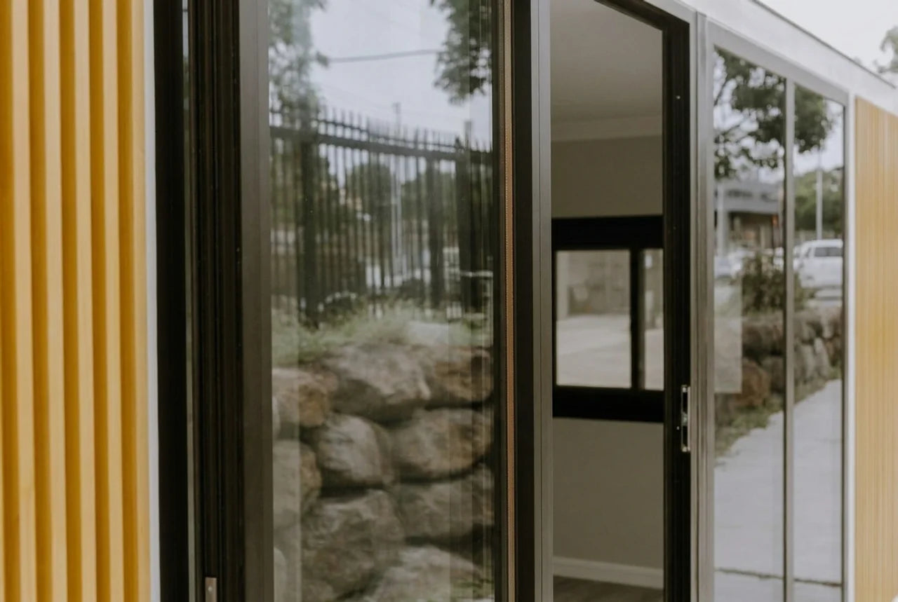 Floor-to-ceiling double-glazed walls