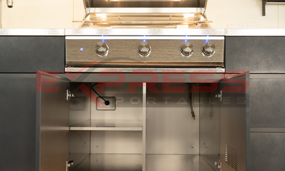 BBQ Social with Lift Up Door (Black)